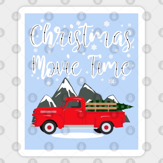 Christmas Movie Night Magnet by Blended Designs